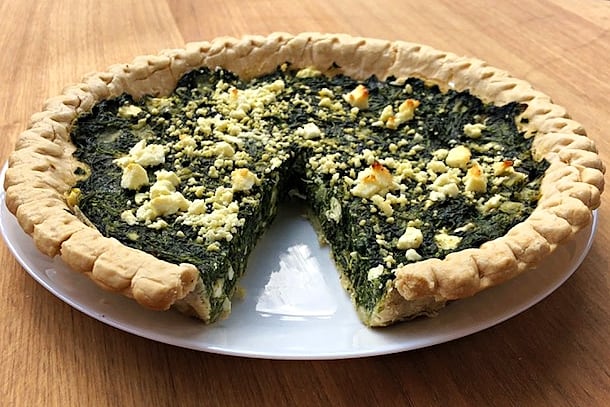 TARTA DE ESPINACA, QUESO Y HUEVO (lista para el desayuno semanal)